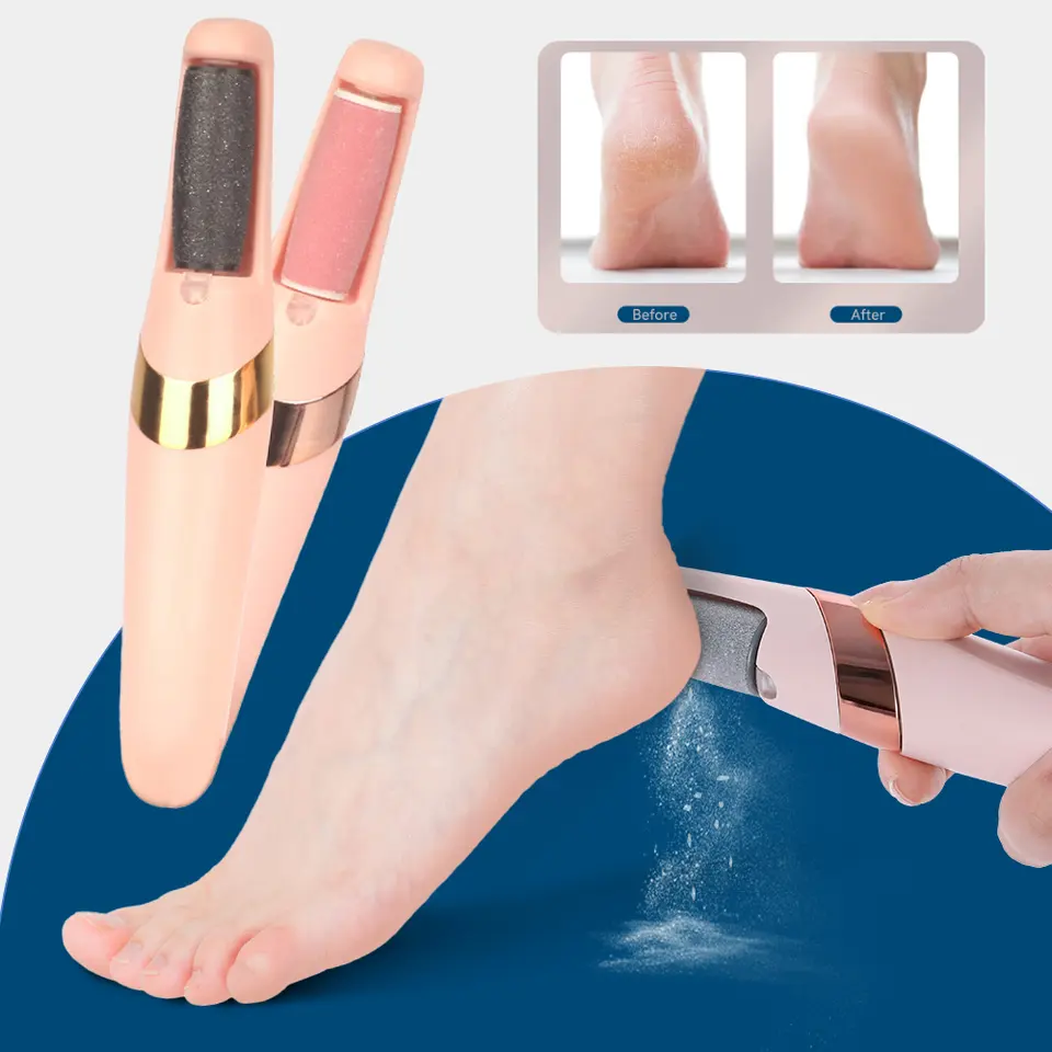 Electric pedicure set foot grinder Callus Remover USB Rechargeable Feet Pedicure Tool With 2 Replaceable roller heads Electric pedicure set foot grinder Callus Remover USB Rechargeable Feet Pedicure Tool With 2 Replaceable roller heads